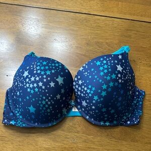 Victoria's Secret Blue Star-Print Molded Bra
